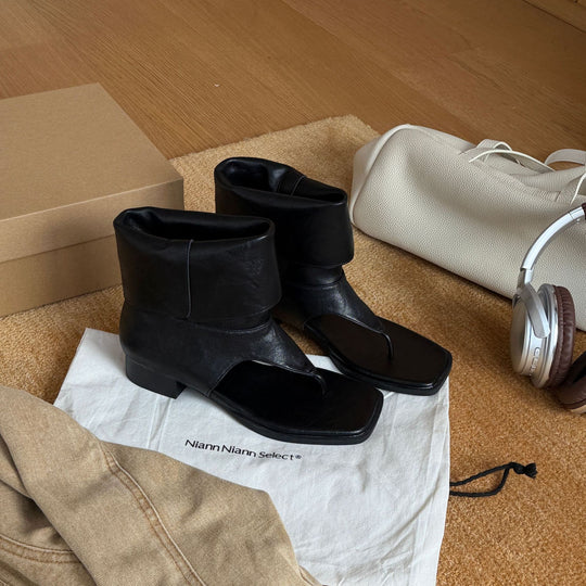 Damen Stilvolle und modische Absatzstiefel EB