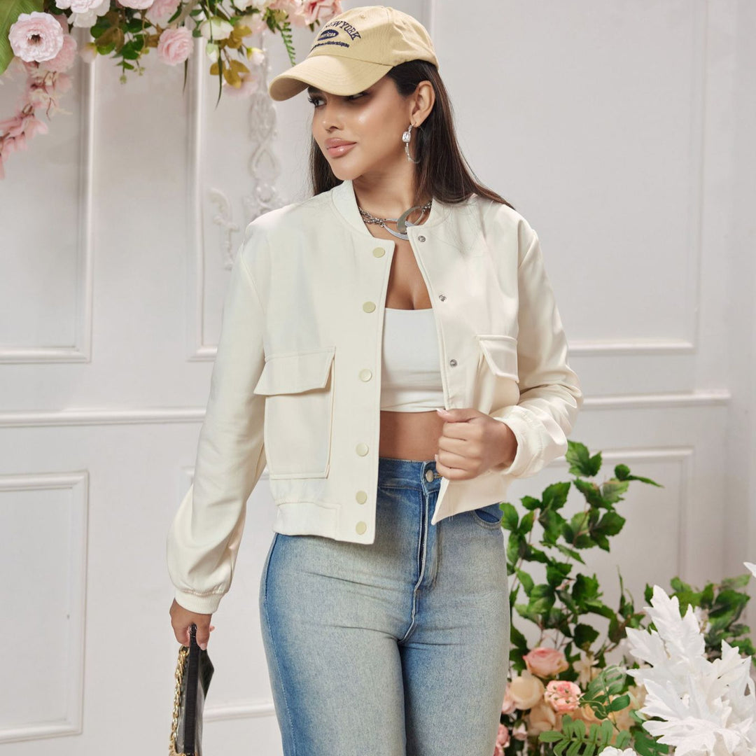 Damen elegante cropped Jacke EB