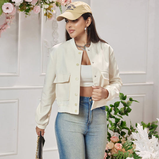 Damen elegante cropped Jacke EB