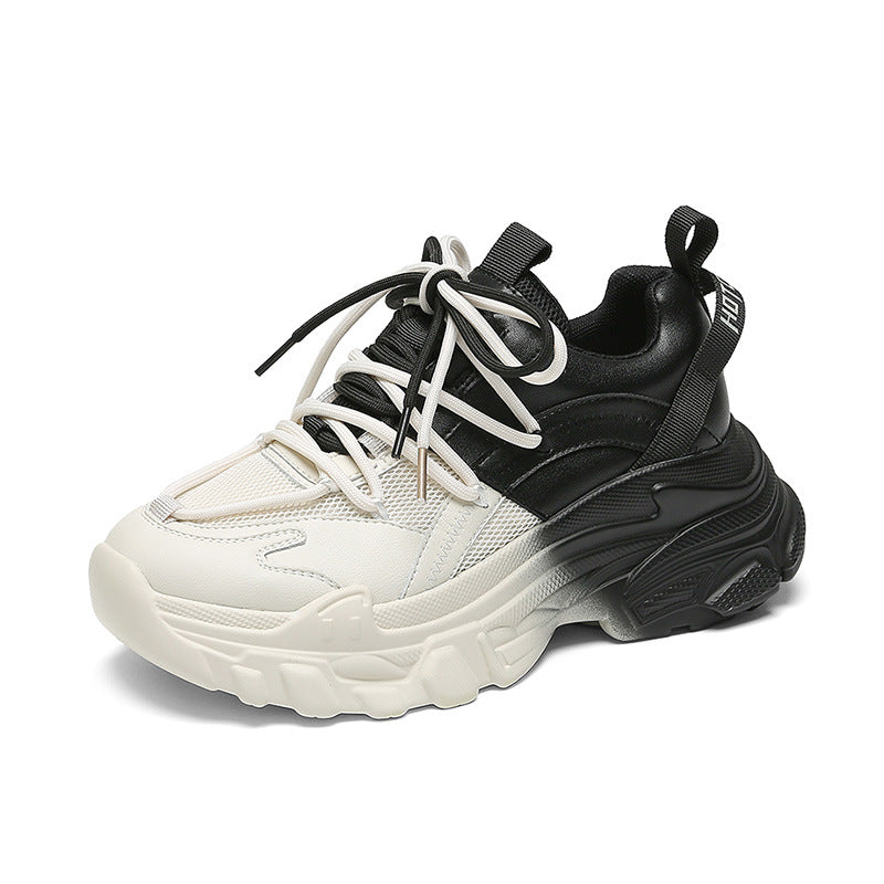 Damen Chunky Sport-Sneaker mit atmungsaktivem Obermaterial und elastischem Schnürsystem EB