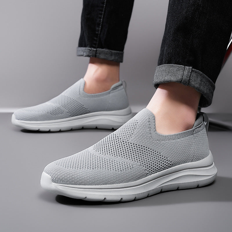 Damen Komfortable Slip-On Sneakers mit atmungsaktivem Obermaterial EB