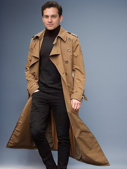 Herren Langer Trenchcoat EB