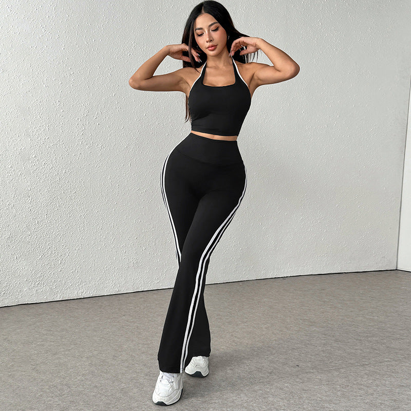 Damen Sportliches Zweiteiliges Set aus atmungsaktiven Materialien und figurbetontem Schnitt EB