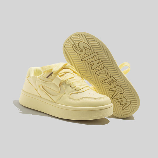 Damen Modische Plataforma Sneakers mit weicher Dämpfung EB