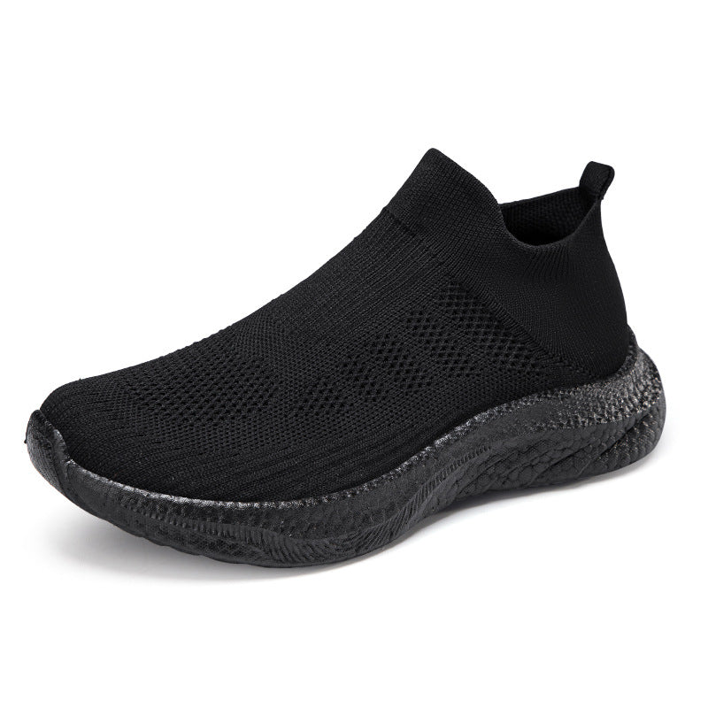 Damen Elastic Slip-On Sneakers mit atmungsaktivem Obermaterial EB