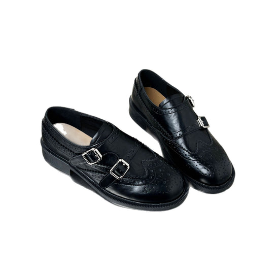 Damen Elegante Schnürschuhe mit doppeltem Schnallenverschluss und modischen Details EB