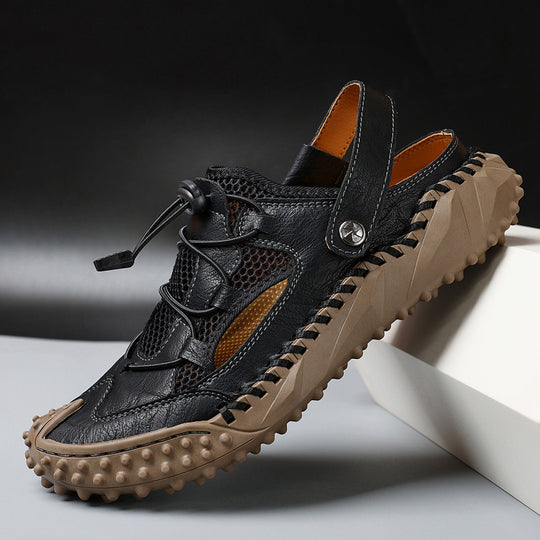 Herren Atmungsaktive Outdoor-Sandalen mit rutschfester Sohle und elastischem Verschlusssystem EB