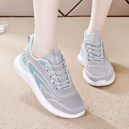 Damen Atmungsaktive Freizeitsneaker mit flexiblem Obermaterial und bequemer Dämpfung EB