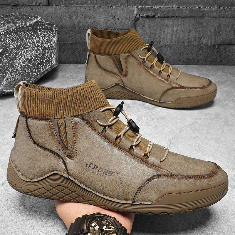 Herren Sportliche Winter-Wanderstiefel mit elastischem Knöchelbereich EB