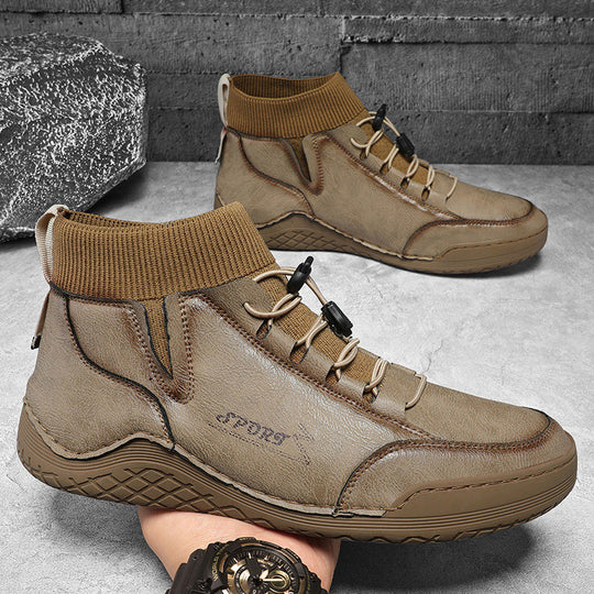 Herren Sportliche Winter-Wanderstiefel mit elastischem Knöchelbereich EB
