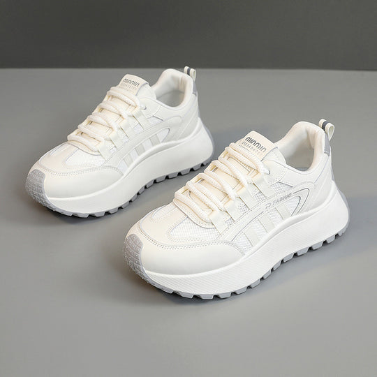 Damen Sportliche Chunky Sneaker mit dämpfendem Sohlenprofil und atmungsaktiver Obermaterialstruktur EB