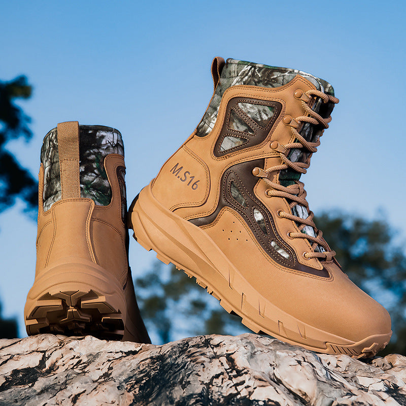 Damen Hochwertige Outdoor-Stiefel mit wasserdichtem Material und rutschfester Sohle EB