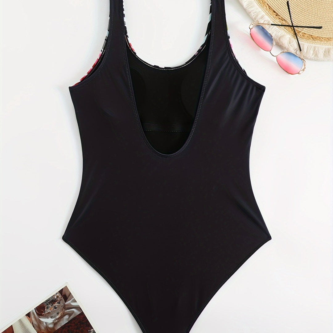 Damen Einteiler mit floralem Muster EB