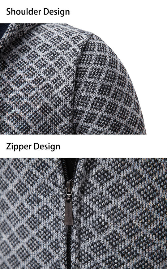 Herren Kapuzenjacke mit strukturiertem Design und eleganten Akzenten EB