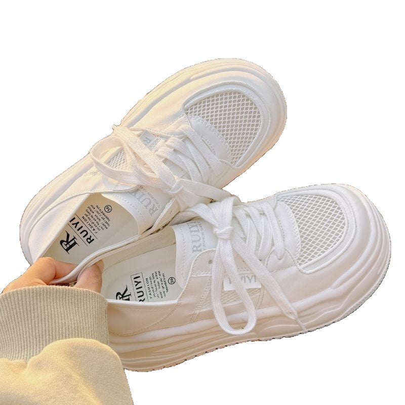 Damen Trendige Chunky Sneakers mit atmungsaktivem Mesh-Obermaterial und stabiler Sohle EB