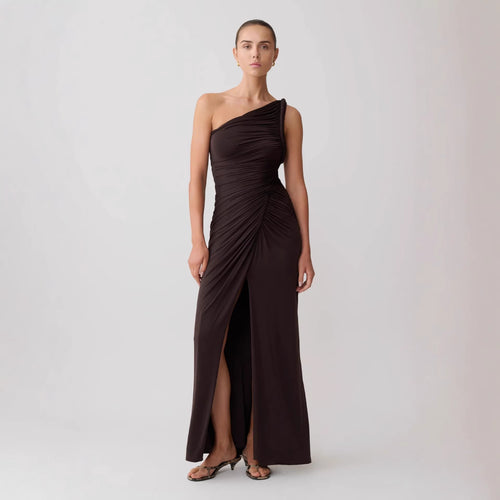 Damen Elegantes Wickelkleid mit asymmetrischem Schnitt EB