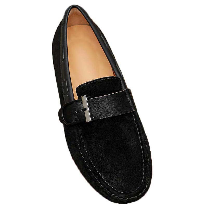 Damen Mokassins aus weichem Wildleder mit stilvollem Metallverschluss EB