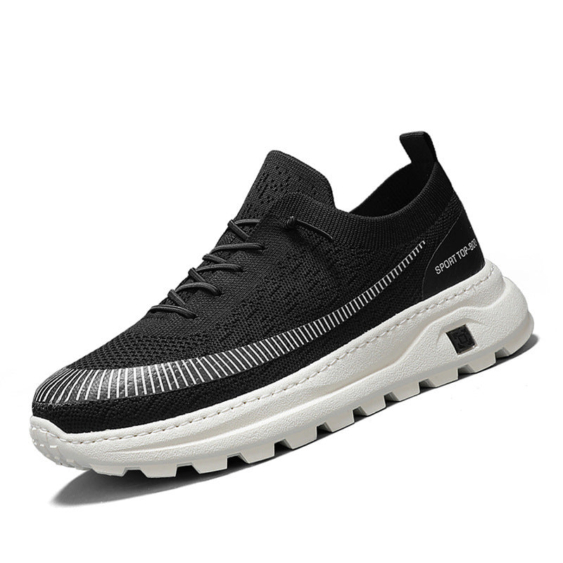 Damen Sportliche Sneaker mit atmungsaktiver Strickoberfläche und rutschfester Sohle EB