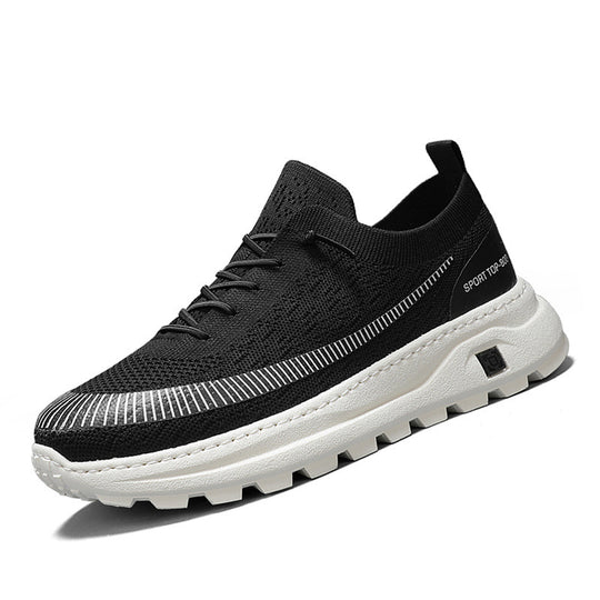 Damen Sportliche Sneaker mit atmungsaktiver Strickoberfläche und rutschfester Sohle EB