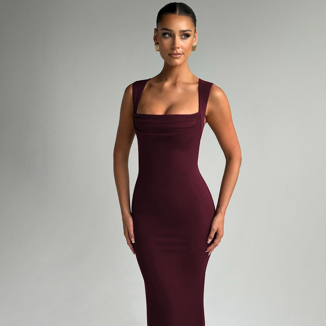 Damen Elegantes Etuikleid mit transparenten Einsätzen EB