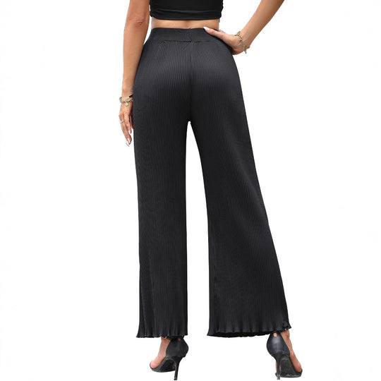 Damen Plisseehose mit elegantem Schnitt und hohem Bund EB
