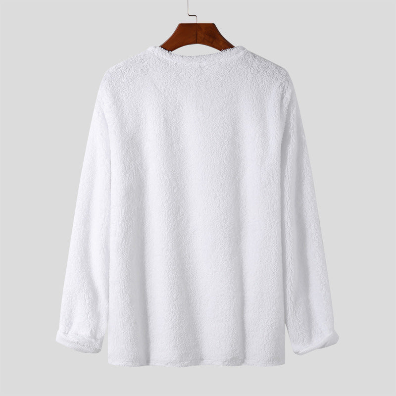 Damen Weicher Fleece-Pullover mit lässigem Schnitt und praktischen Taschen EB
