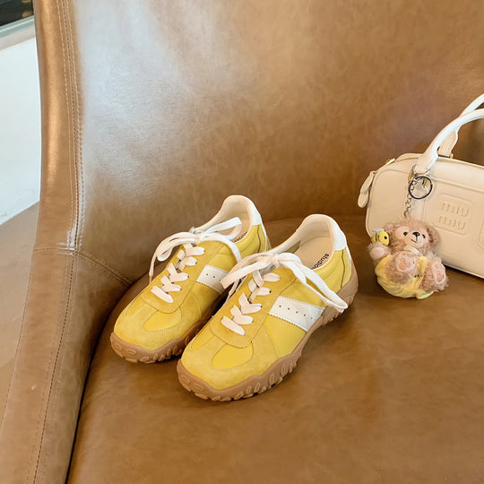 Damen sportliche Sneakers mit atmungsaktivem Obermaterial und rutschfester Sohle EB