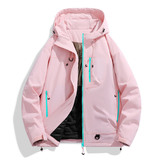 Herren technischer Kapuzenparka mit winddichter Membran, isolierter Innenlage und Multifunktions-Taschen EB