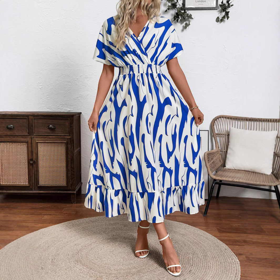 Damen Maxikleid mit fließendem Schnitt EB