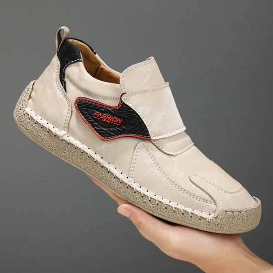Herren Bequeme und modische Freizeitschuhe mit Klettverschluss EB