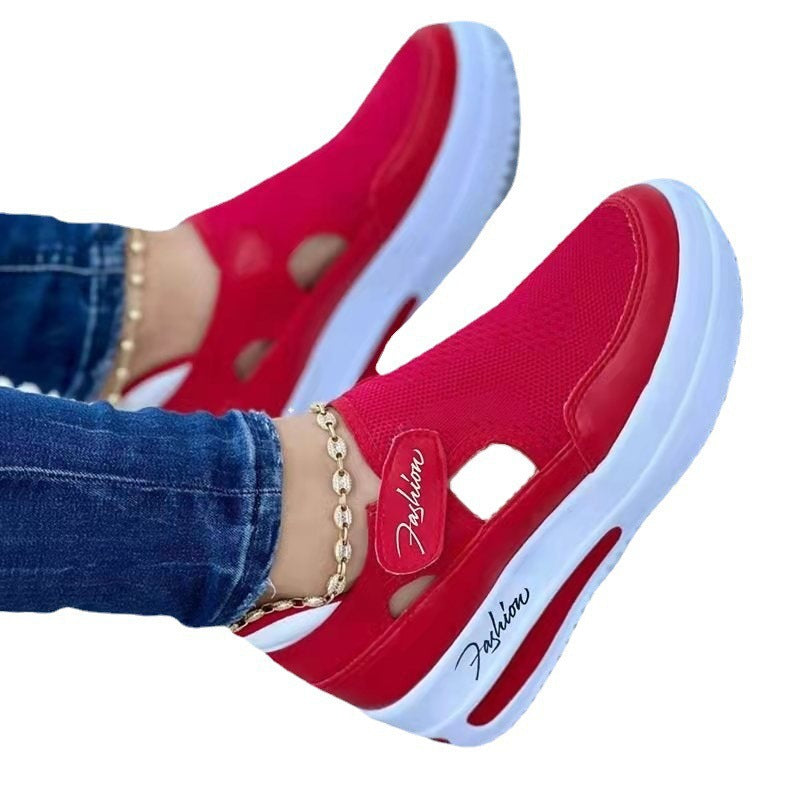 Damen Modische und atmungsaktive Slip-On Sneakers EB