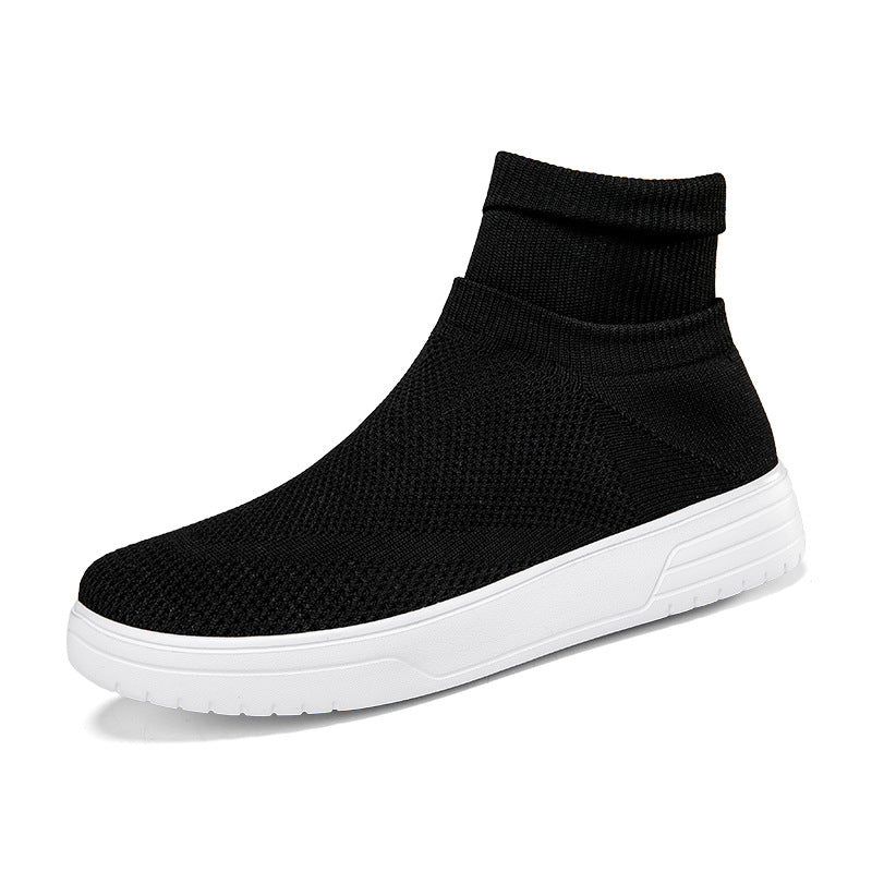 Damen Atmungsaktive Stricksneaker mit hohem Kragen EB