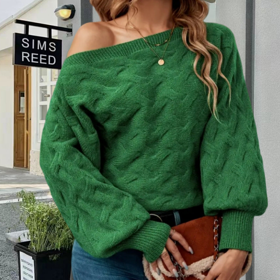 Damen Oversized Strickpullover mit strukturiertem Design EB