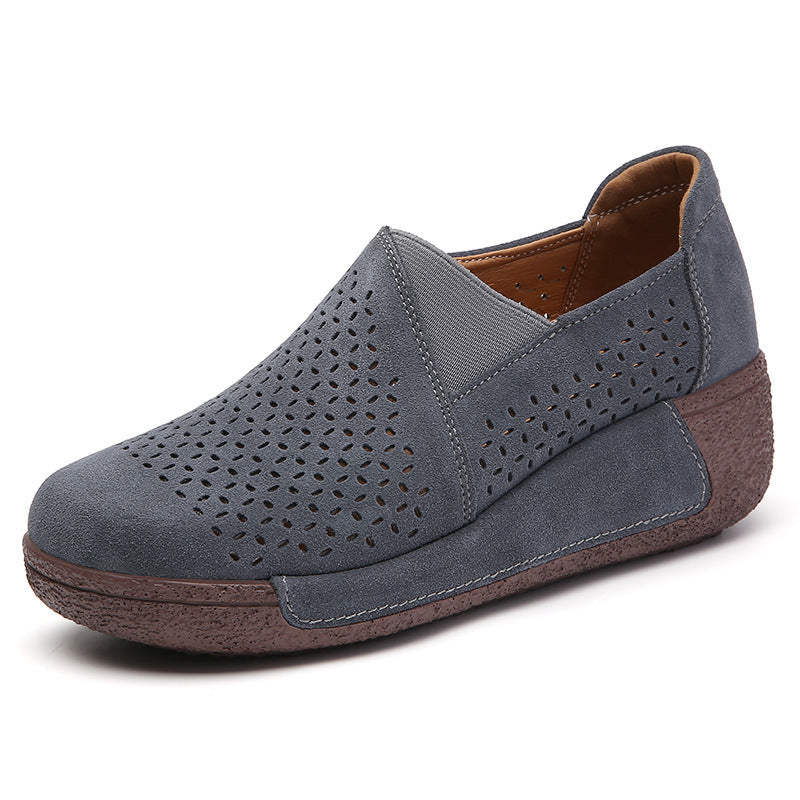 Damen Komfortable Slip-On Sneakers mit anpassungsfähiger Sohle EB