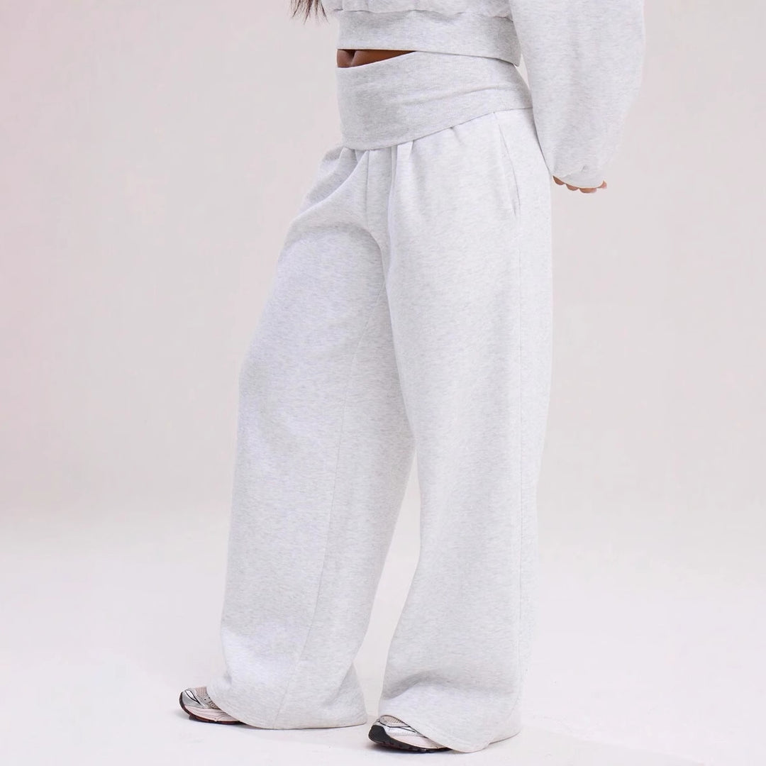 Damen Lässige weit geschnittene Freizeithose EB