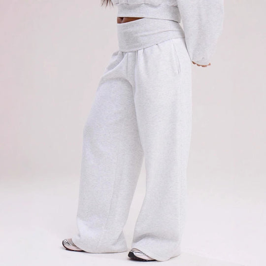 Damen Lässige weit geschnittene Freizeithose EB