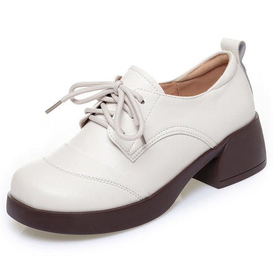 Damen Schnürschuhe mit komfortablem Blockabsatz und modischem Design EB