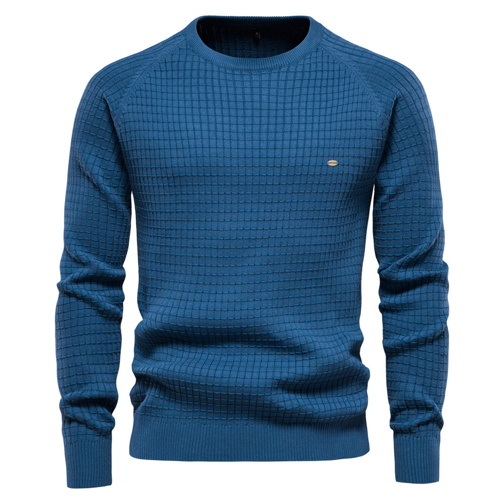 Herren strukturiertes Rundhals Sweatshirt mit modernem Design EB