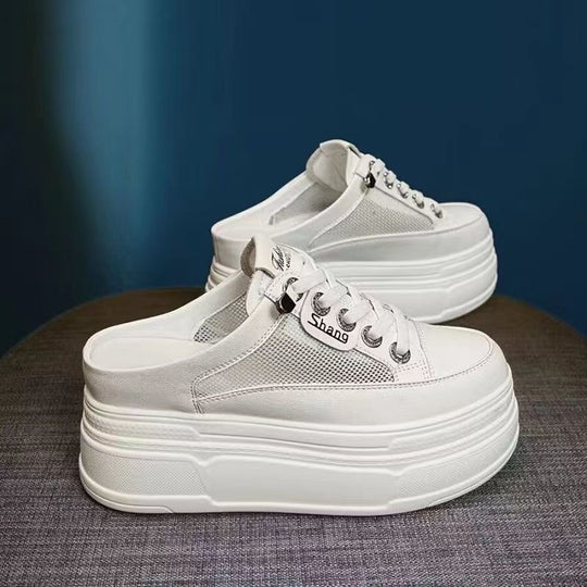 Damen Plateausneaker mit Mesh-Einsätzen EB