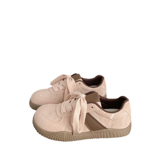 Damen Sportliche Komfort Sneaker mit elastischen Schnürsenkeln und atmungsaktiven Einsätzen EB