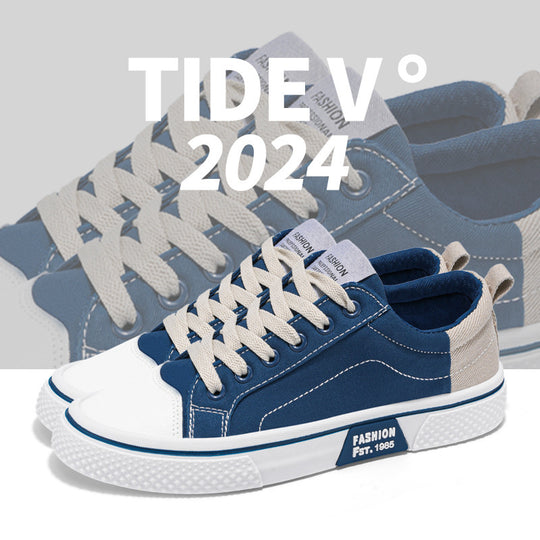 Damen Modische Sneakers mit kombiniertem Obermaterial EB