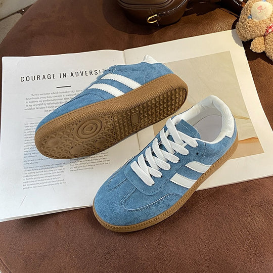 Damen modische Sneaker mit weichem Wildleder EB