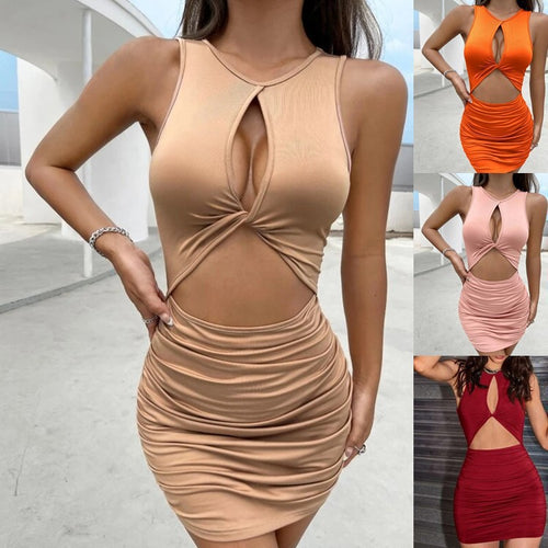 Damen Minikleid mit Cut-Outs und figurbetontem Design EB