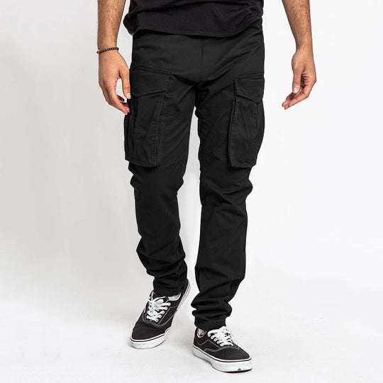 Herren Cargo-Hose mit Mehrfach-Taschen, tapered Passform & Kordelabschluss EB