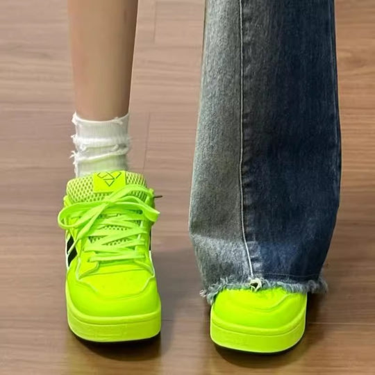 Damen Trendige Sneakers mit reflektierenden Akzenten und dämpfender Sohle EB