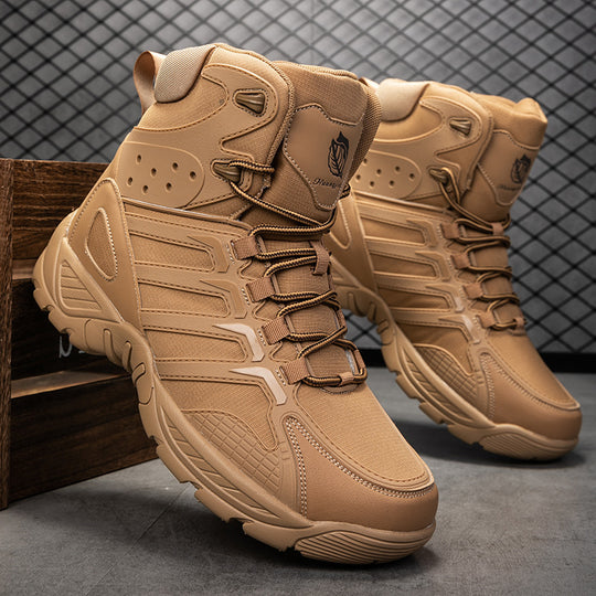 Damen hochschuhige Outdoor-Stiefel mit rutschfester Sohle und atmungsaktivem Obermaterial EB
