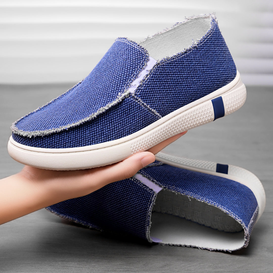 Damen Bequeme Slip-On Sneakers mit elastischem Design und rutschfester Sohle EB