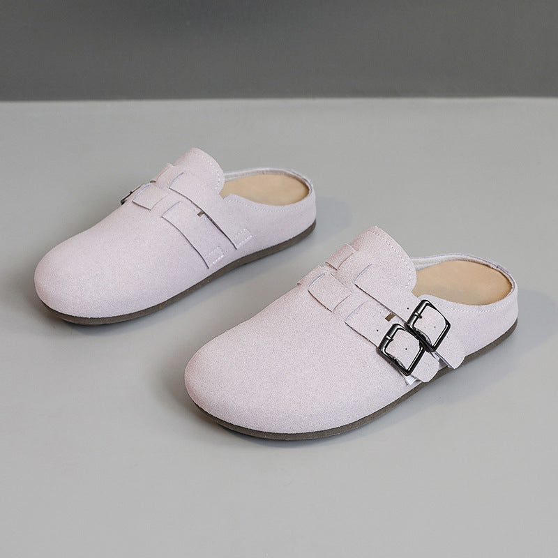 Damen komfortable Clogs mit doppeltem Schnallen-Design EB
