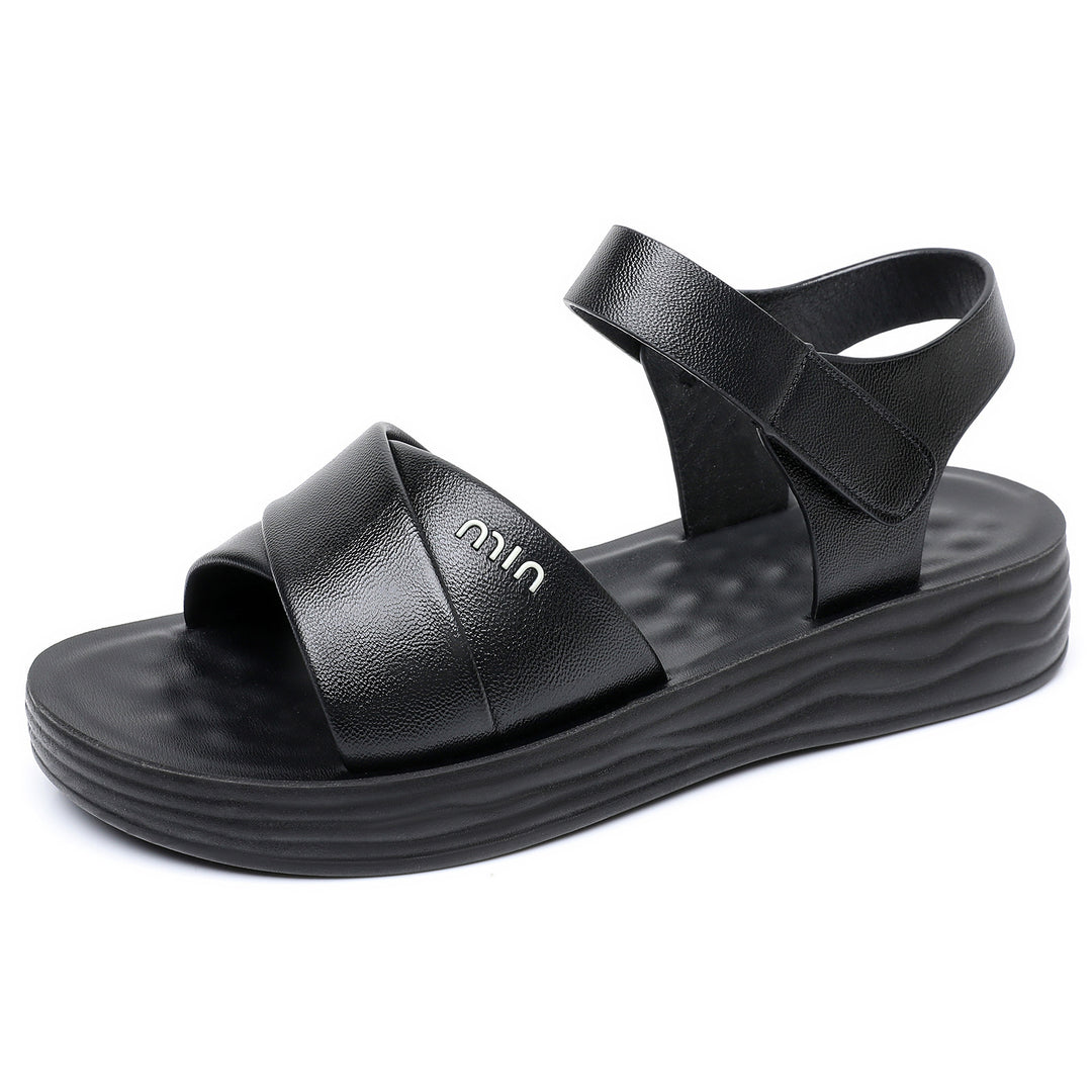 Damen Komfortable und elegante Sandalen mit verstellbarem Riemen EB