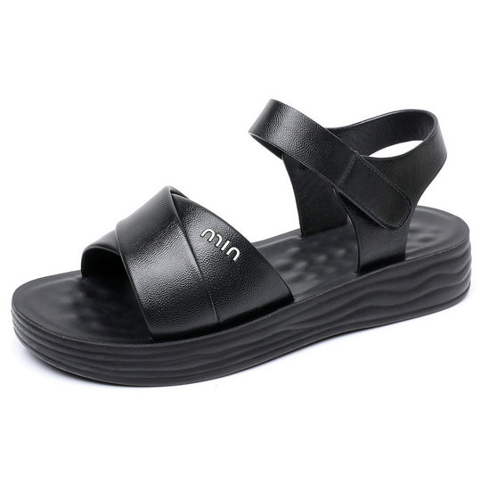 Damen Komfortable und elegante Sandalen mit verstellbarem Riemen EB